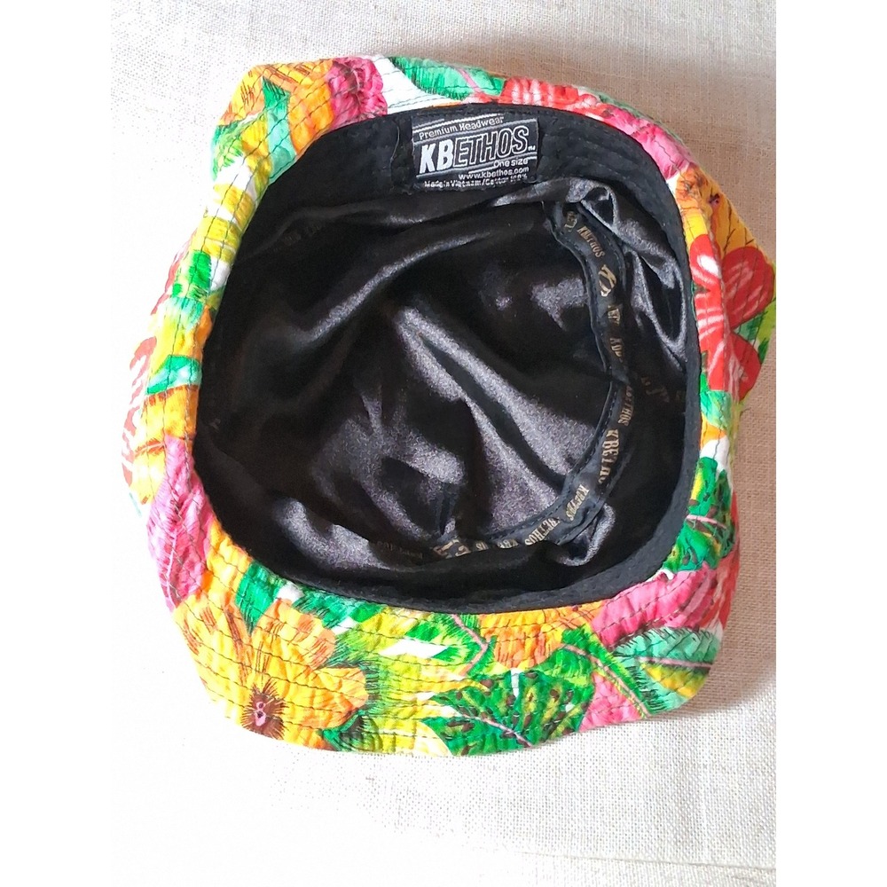 KBETHOS‎ Tropical Floral Bucket Hat Multicolor Cotton Sun Hat One Size - Picture 2 of 5